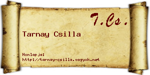 Tarnay Csilla névjegykártya